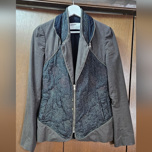 Hussein Chalayan, A/W 2003 Cotton Zipped Blazer Jacket - Picture 2 of 12